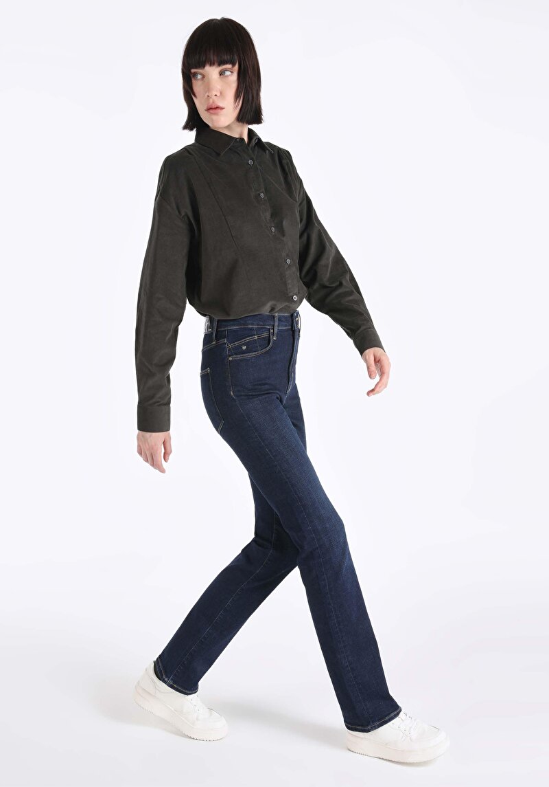 Зображення 797 Adel Джинси Жіночі Блакитні Вузького Крою Cl1066396