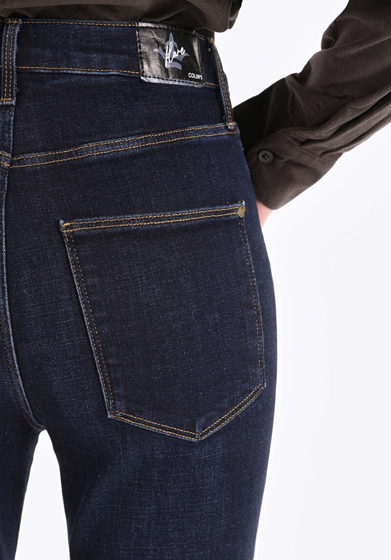 Показати інформацію про 797 Adel Джинси Жіночі Блакитні Вузького Крою Cl1066396