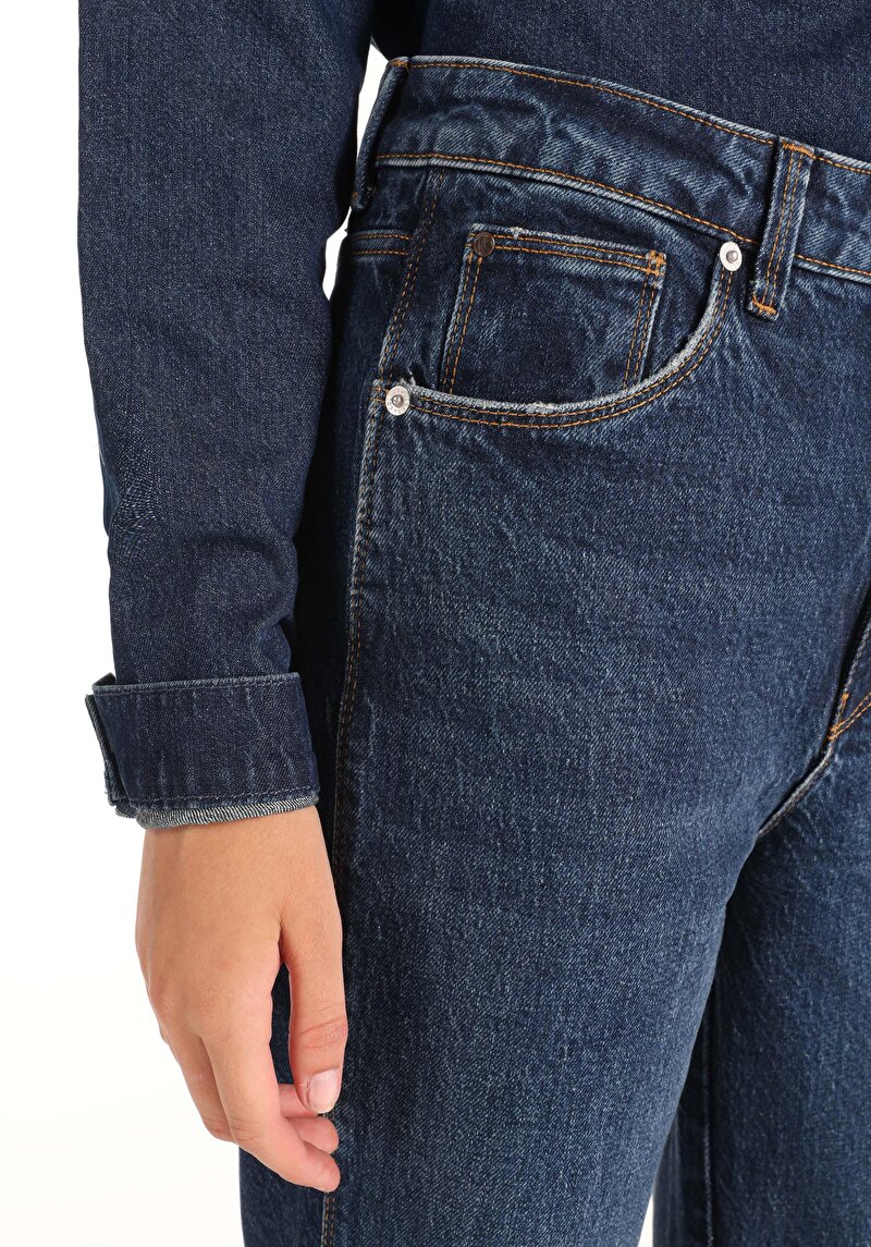 Показати інформацію про 884 Lauren Джинси Жіночі Блакитні Прямого Крою Cl1066405