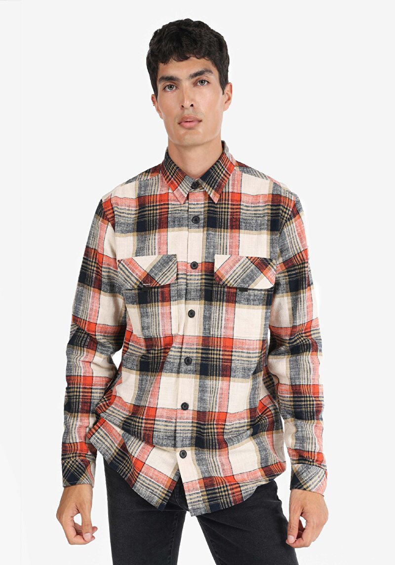 Зображення Сорочка З Довгим Рукавом Чоловіча Помаранчева  Cl1064920