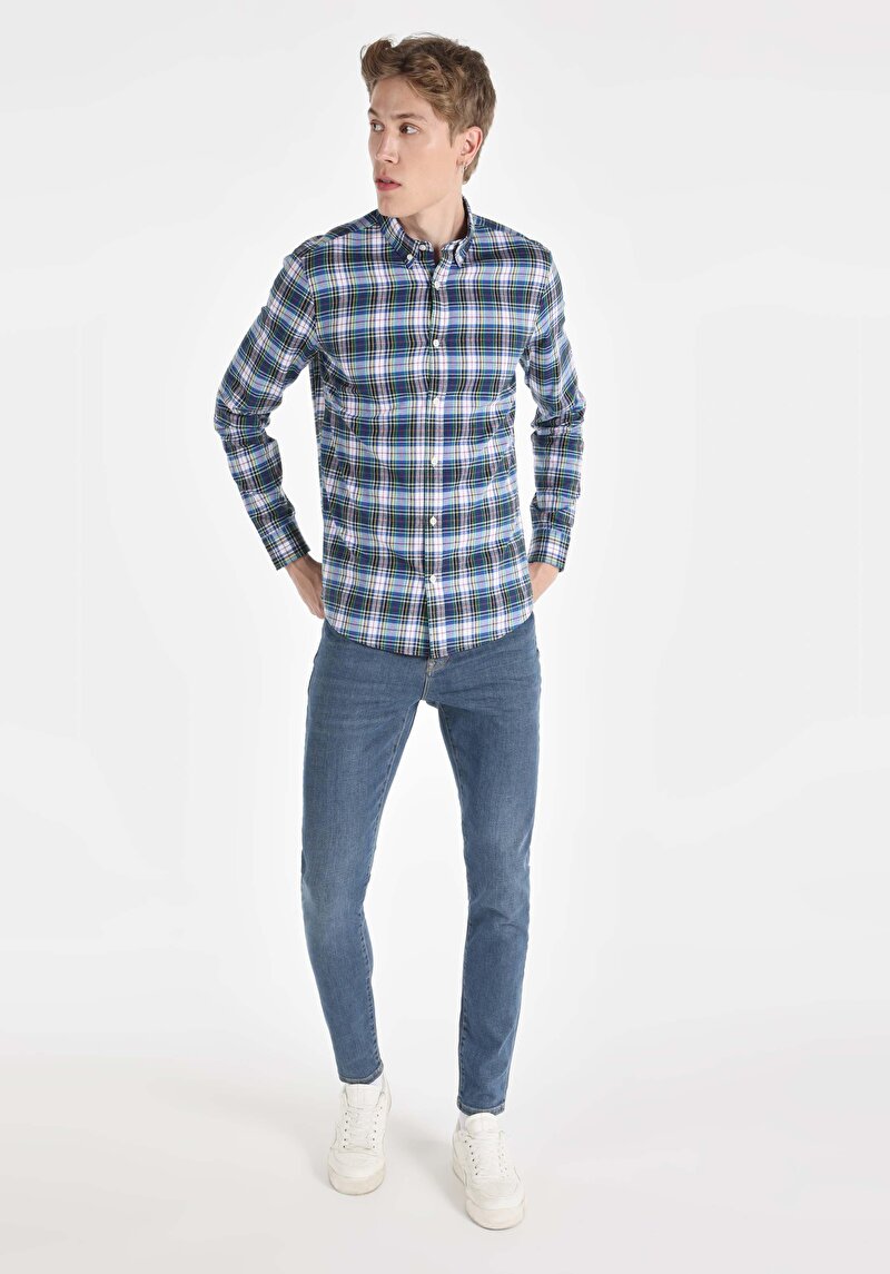 Показати інформацію про Сорочка З Довгим Рукавом Чоловіча Мультіколор  Cl1064995