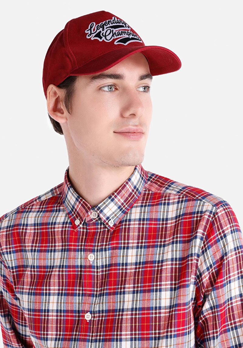 Показати інформацію про Сорочка З Довгим Рукавом Чоловіча Червона  Cl1064995