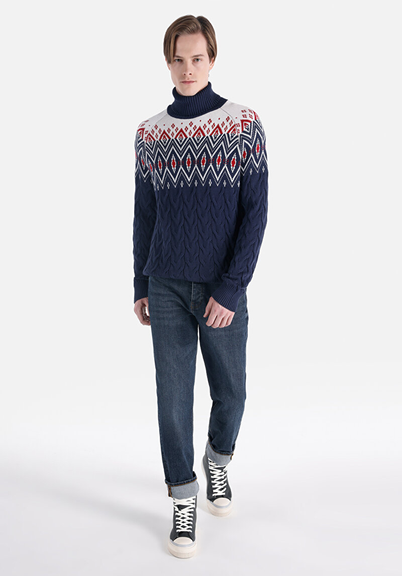 Показати інформацію про Светр Чоловічий Синій  Cl1066425