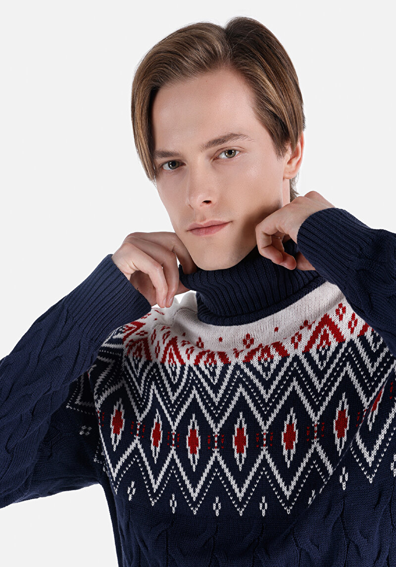 Показати інформацію про Светр Чоловічий Синій  Cl1066425