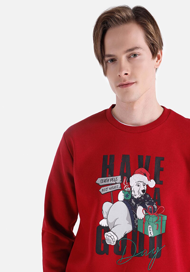 Показати інформацію про Толстовка Чоловіча Червона  Cl1066431