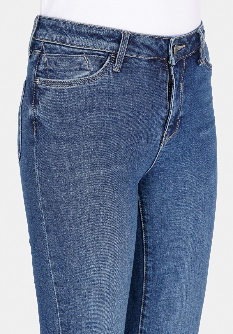 Показати інформацію про 703 Carla Джинси Жіночі Блакитні Вузького Крою Cl1072454