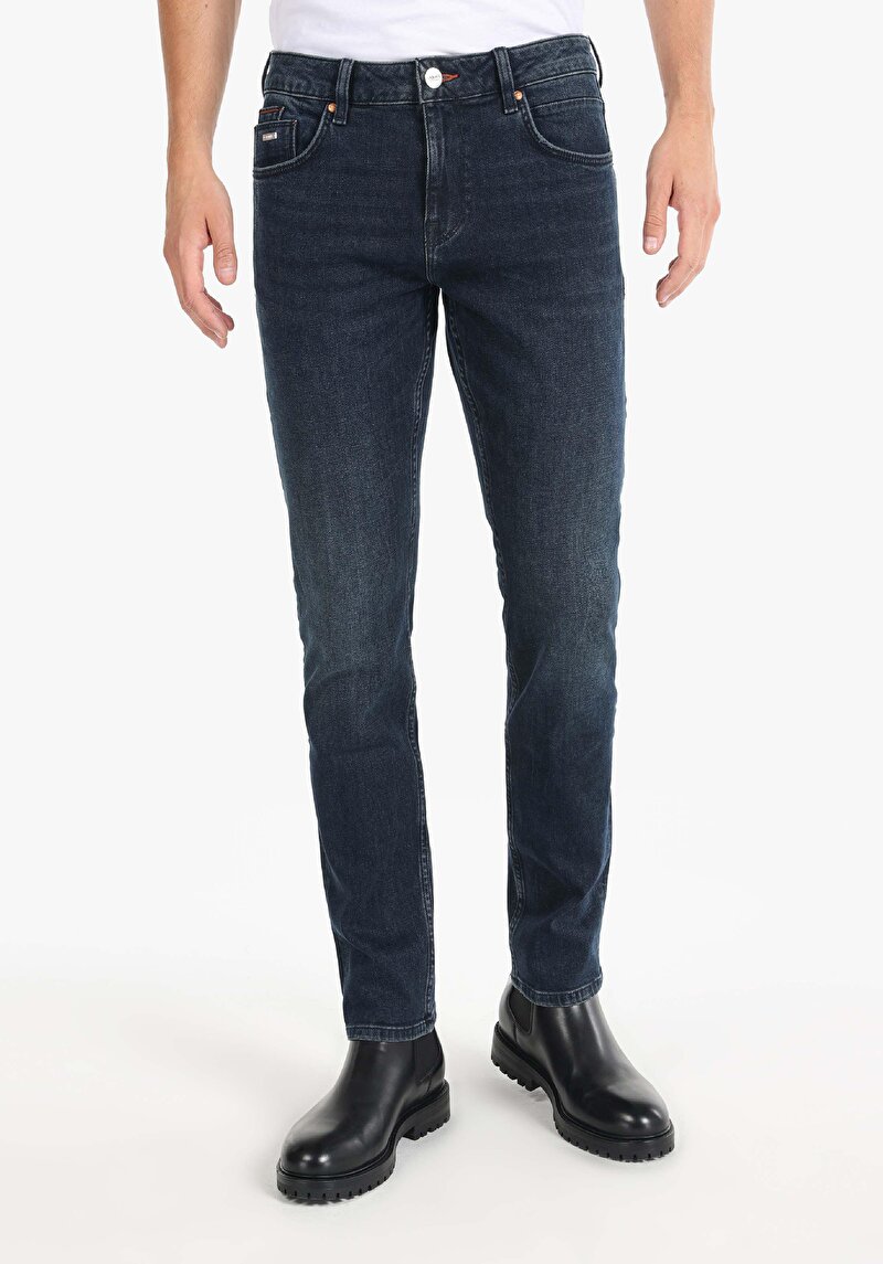 Зображення 044 Karl Джинси Чоловічі Сині Прямого Крою Cl1066456