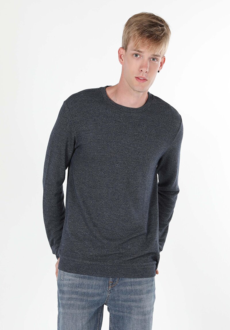 Зображення Футболка З Довгим Рукавом Чоловіча Блакитна  Cl1059906