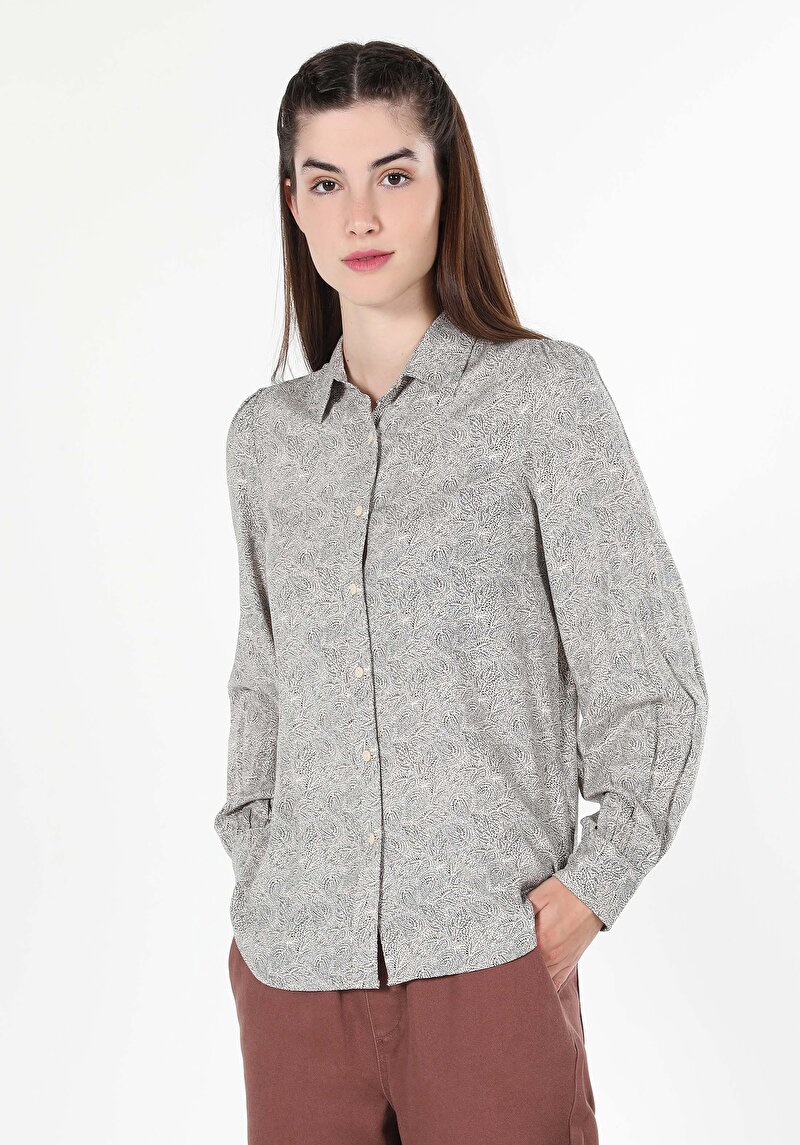 Зображення Сорочка З Довгим Рукавом Жіноча Бежева  Cl1060008