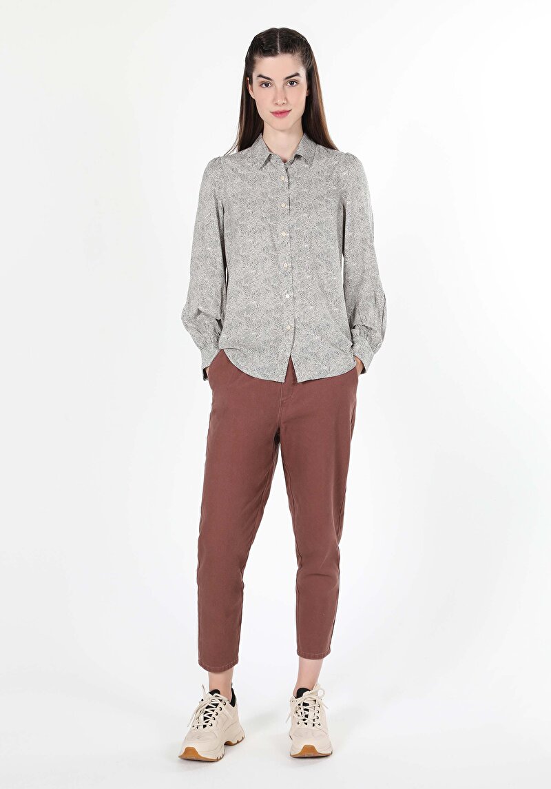 Показати інформацію про Сорочка З Довгим Рукавом Жіноча Бежева  Cl1060008