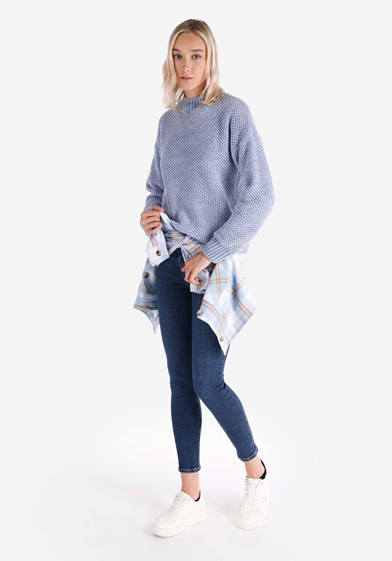 Показати інформацію про Светр Жіночий Блакитний  Cl1066464