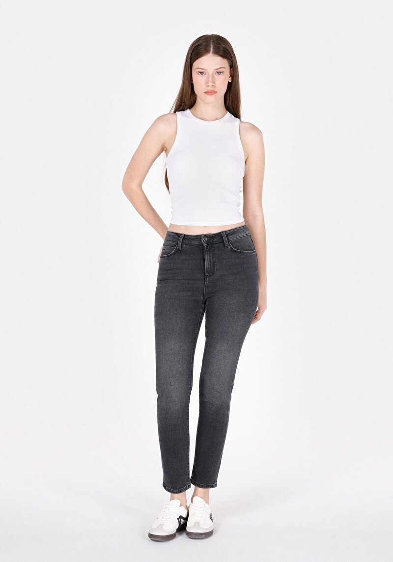 Зображення 703 Carla Джинси Жіночі Чорні Вузького Крою Cl1072458