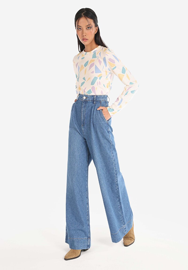 Зображення 995 Sares Джинси Жіночі Блакитні Класичного Крою Cl1067518