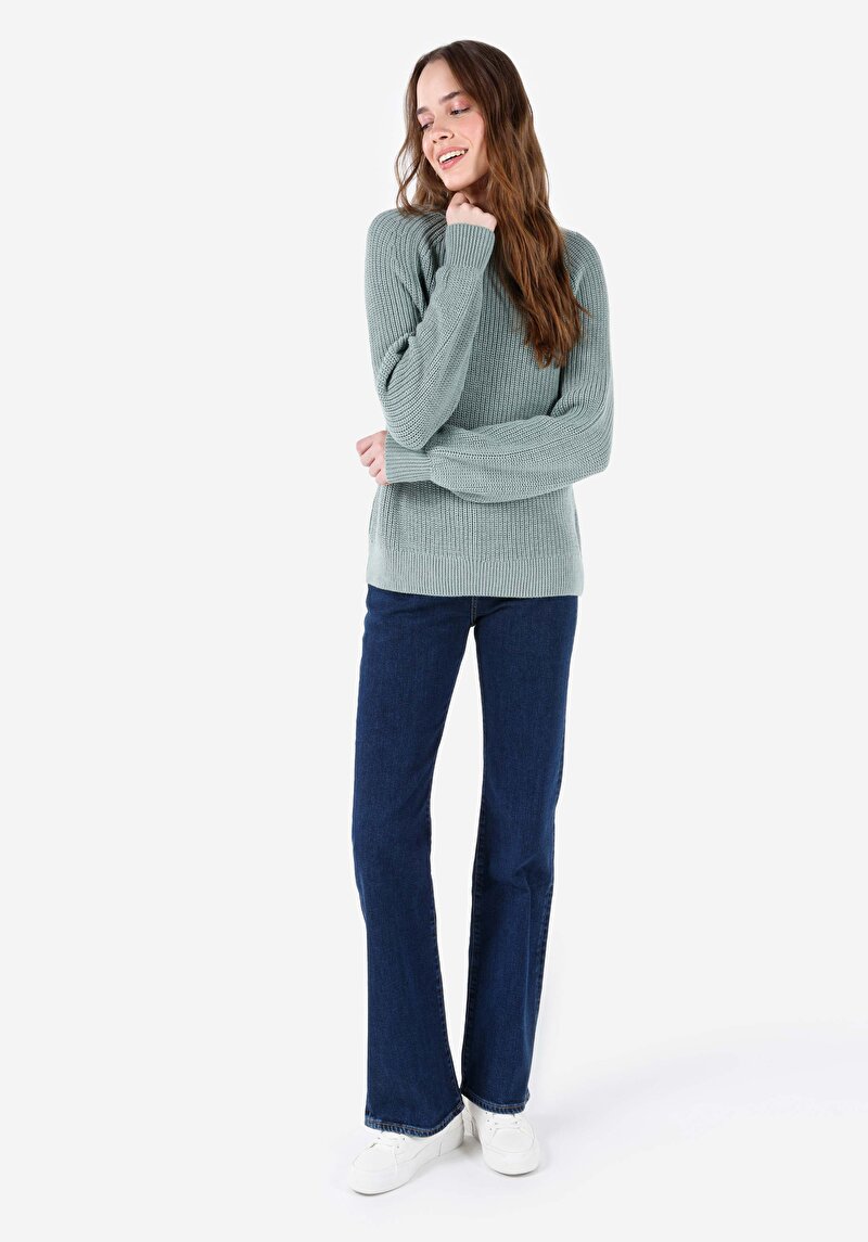 Показати інформацію про Светр Жіночий Зелений  Cl1067522