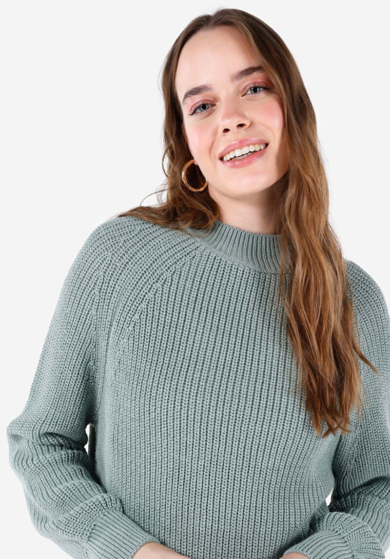 Показати інформацію про Светр Жіночий Зелений  Cl1067522