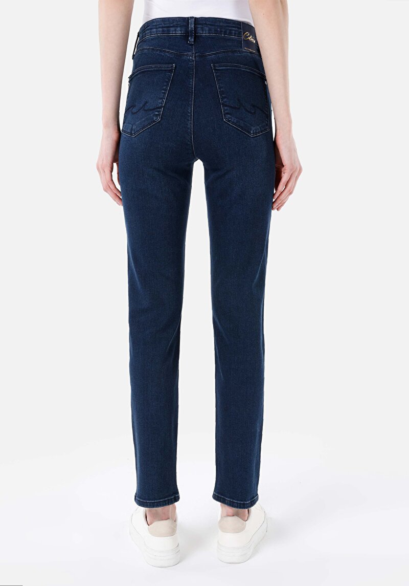 Зображення 703 Carla Джинси Жіночі Блакитні Вузького Крою Cl1067524
