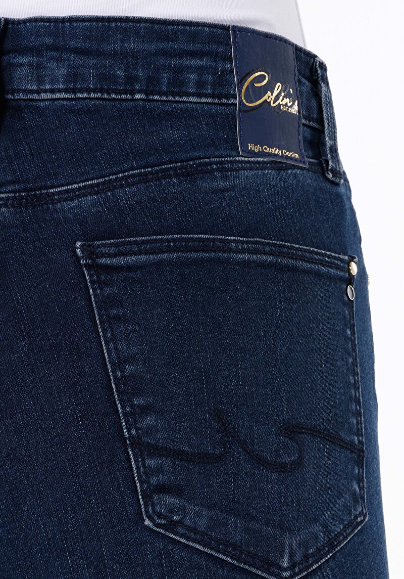 Показати інформацію про 703 Carla Джинси Жіночі Блакитні Вузького Крою Cl1067524