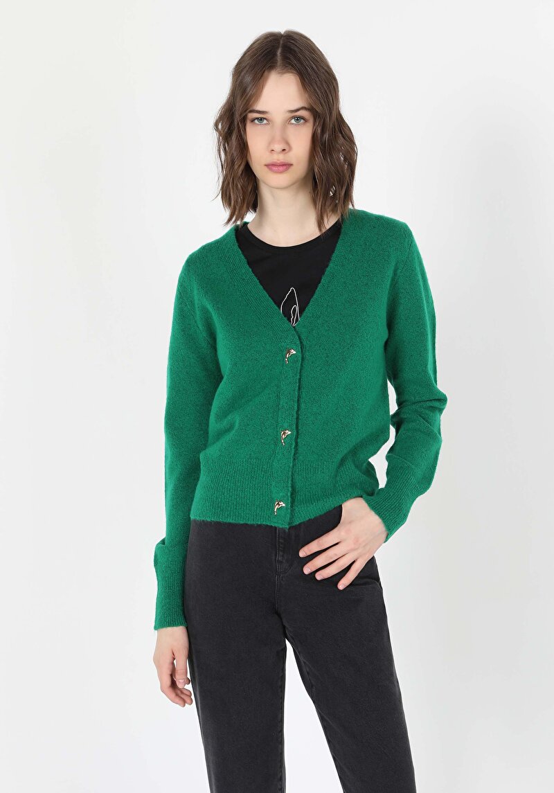 Зображення Кардиган Жіночий Зелений  Cl1060698