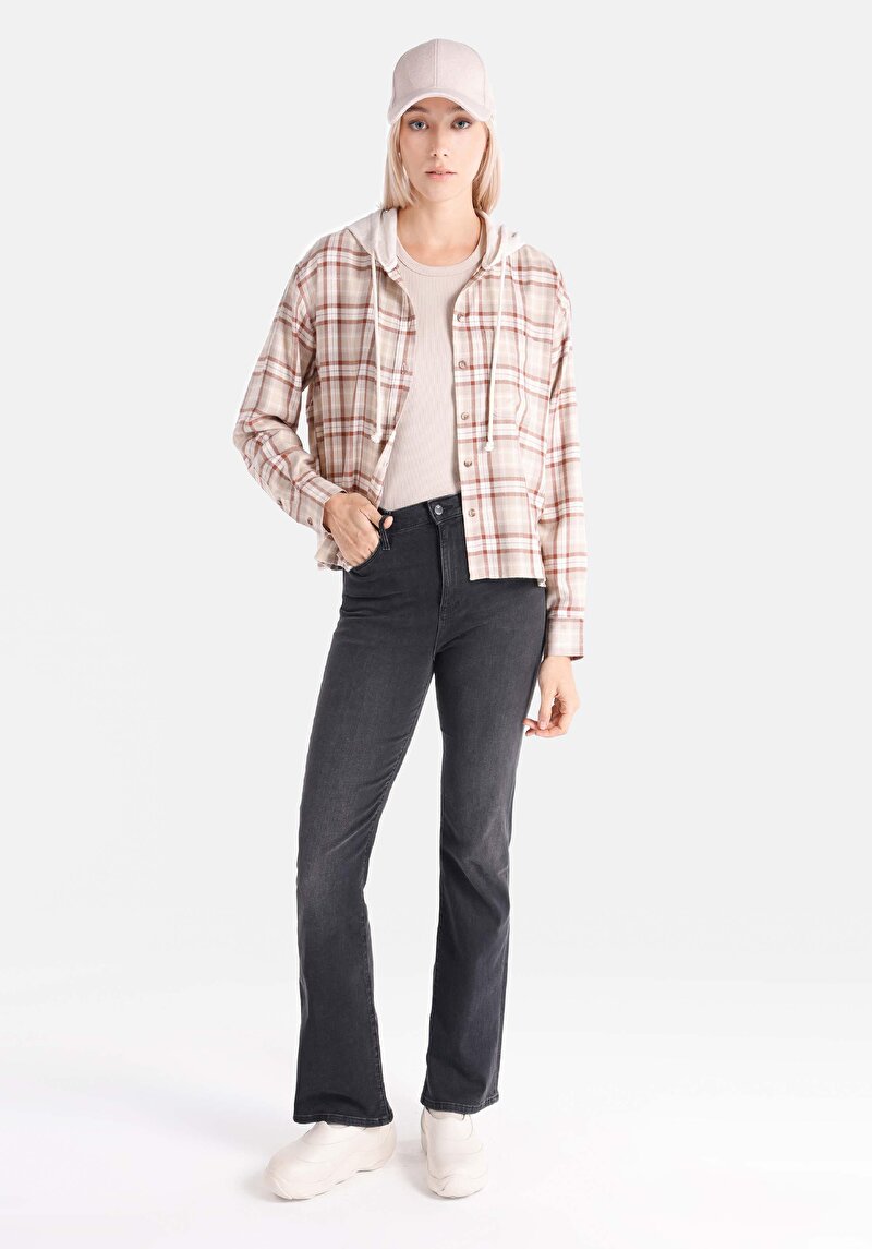 Зображення Сорочка З Довгим Рукавом Жіноча Бежева Cl1065066