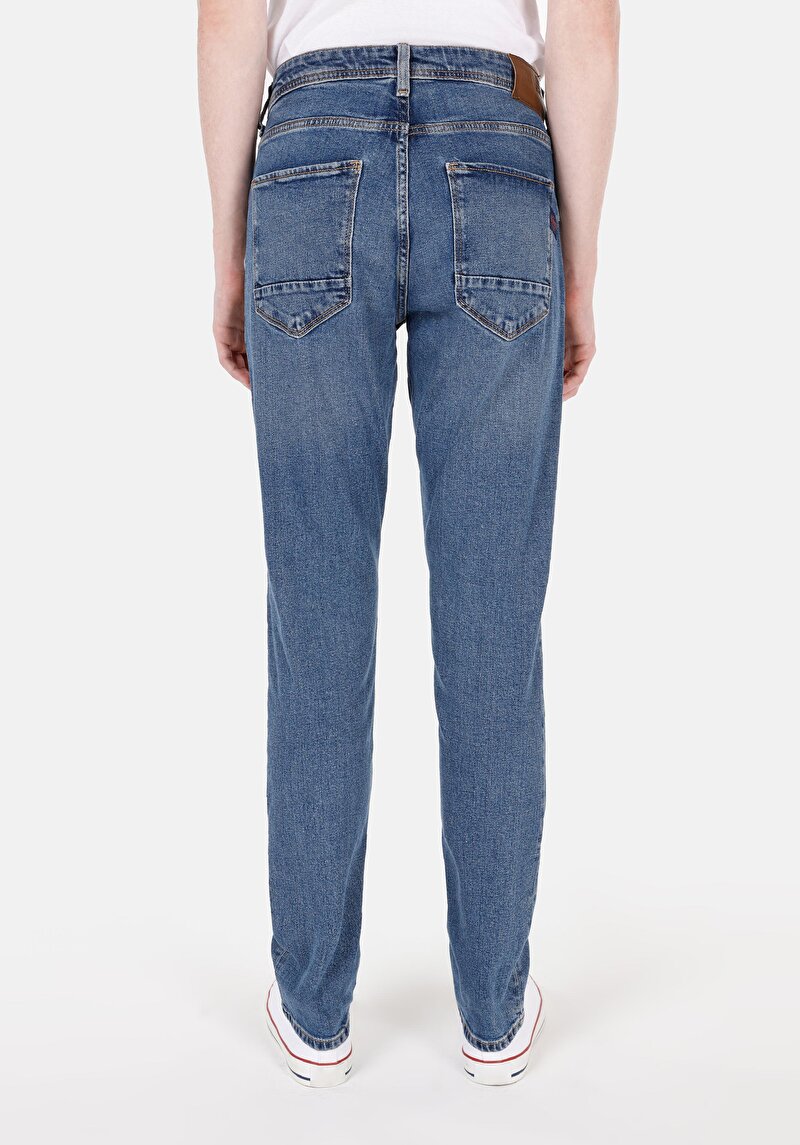 Зображення 044 Karl Джинси Чоловічі Сині Прямого Крою Cl1068595