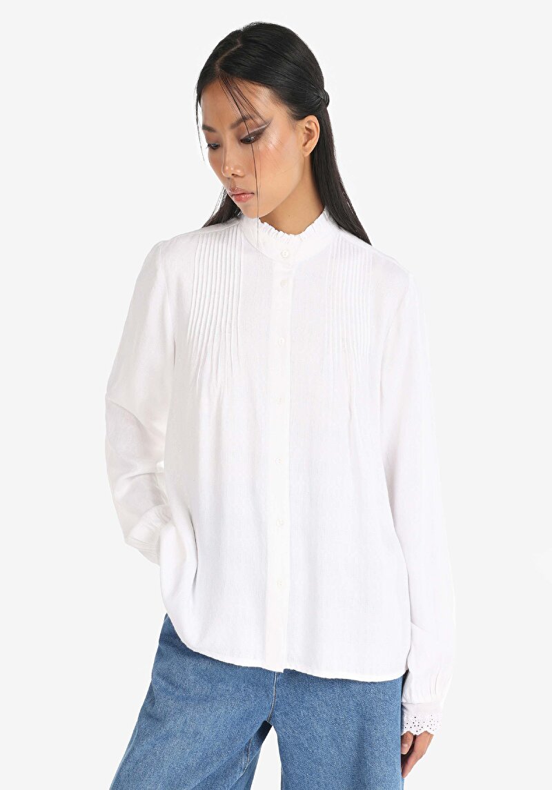 Зображення Сорочка З Довгим Рукавом Жіноча Біла  Cl1065070