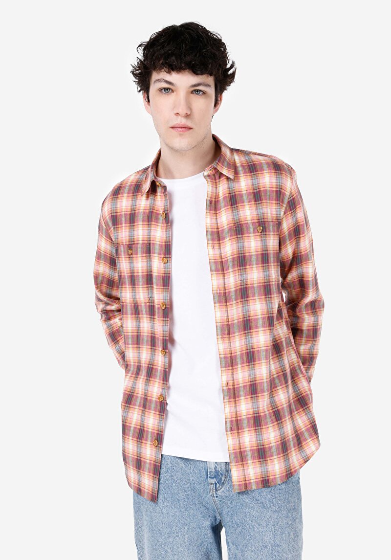 Зображення Сорочка З Довгим Рукавом Чоловіча Рожева  Cl1067536