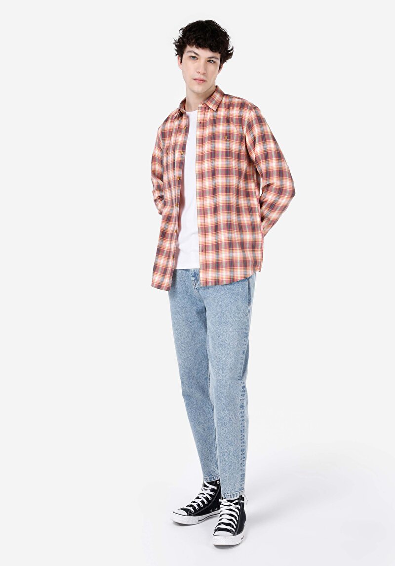 Зображення Сорочка З Довгим Рукавом Чоловіча Рожева Cl1067536