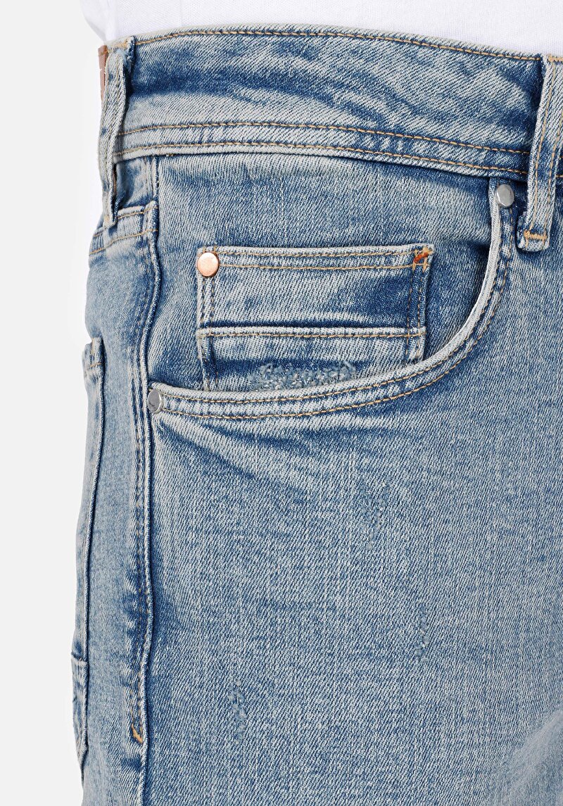 Показати інформацію про 044 Karl Джинси Чоловічі Блакитні Прямого Крою Cl1068601