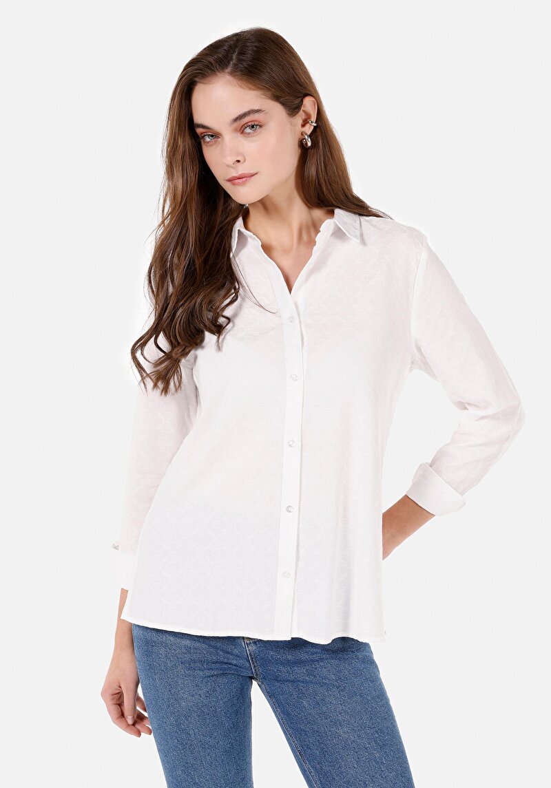 Зображення Сорочка З Довгим Рукавом Жіноча Біла  Cl1070294