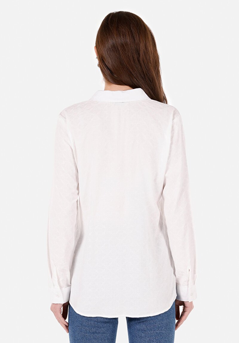 Показати інформацію про Сорочка З Довгим Рукавом Жіноча Біла  Cl1070294