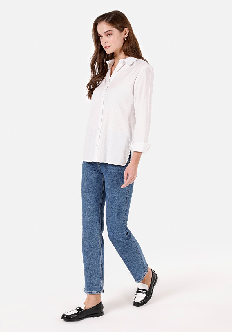 Зображення Сорочка З Довгим Рукавом Жіноча Біла Cl1070294