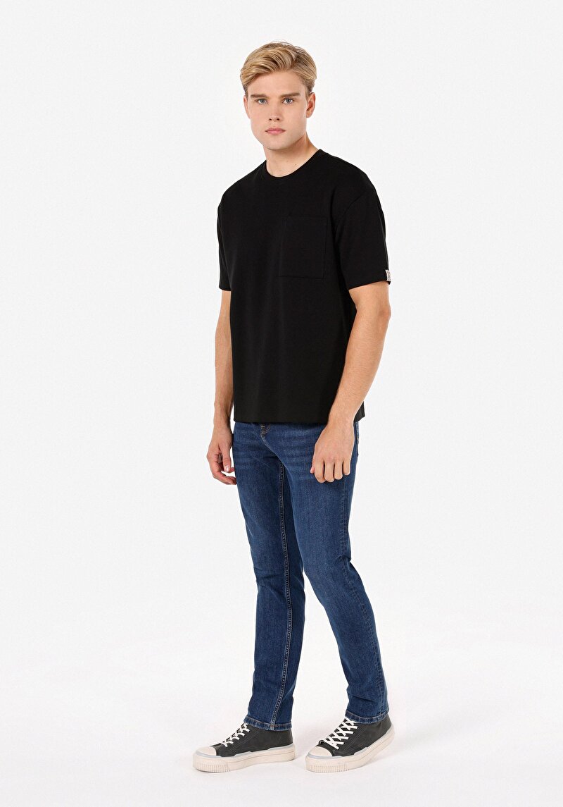 Зображення 044 Karl Джинси Чоловічі Блакитні Прямого Крою Cl1071313