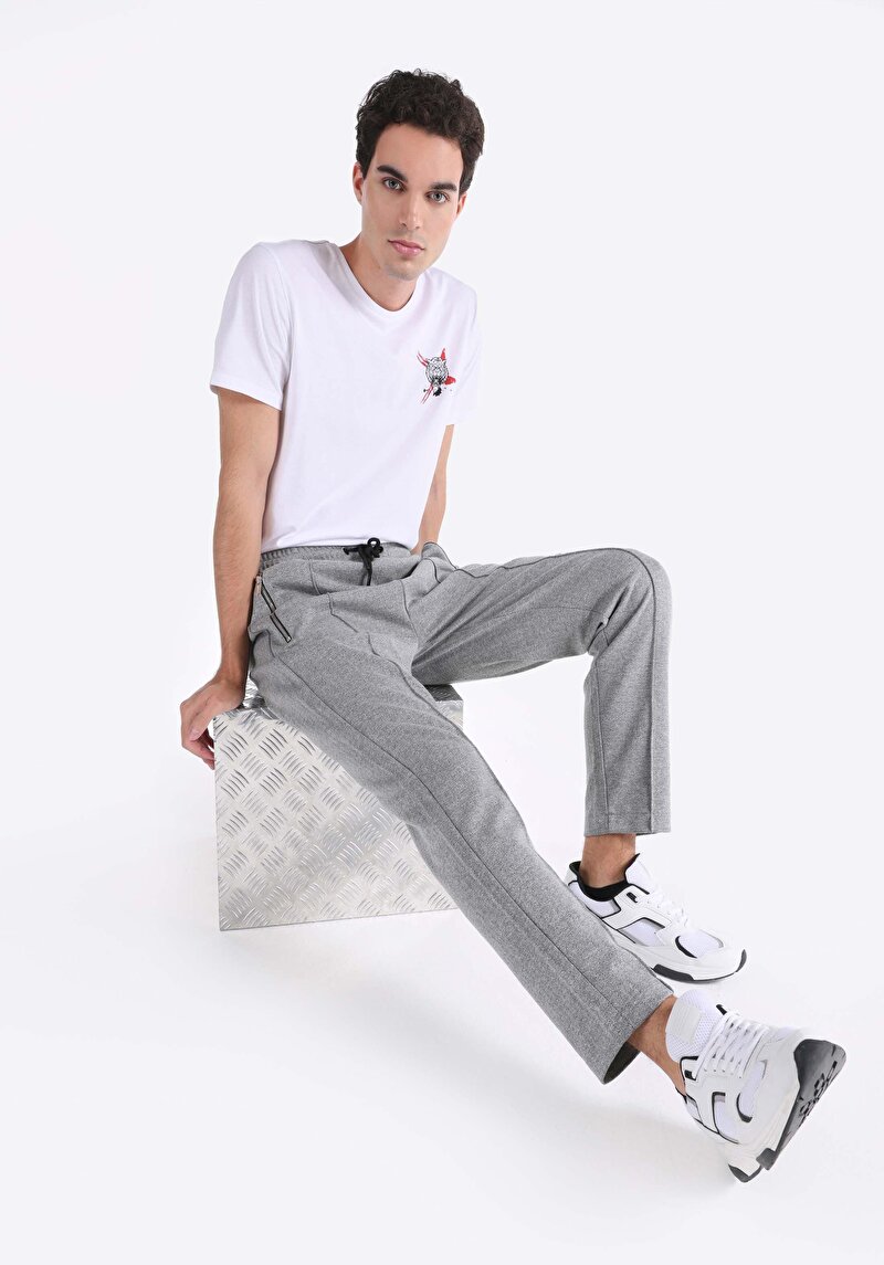 Показати інформацію про Спортивні Брюки Чоловічі Сірі  Cl1065130