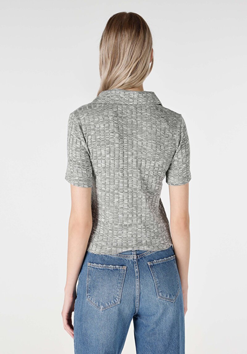 Показати інформацію про Футболка З Коротким Рукавом Жіноча Сіра  Cl1065185