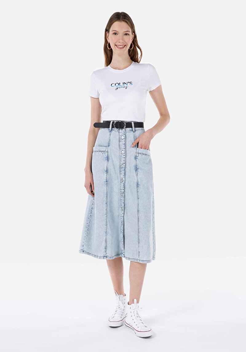 Зображення Спідниця Жіноча Блакитна  Cl1068627