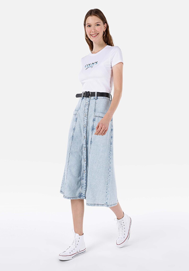 Показати інформацію про Спідниця Жіноча Блакитна  Cl1068627