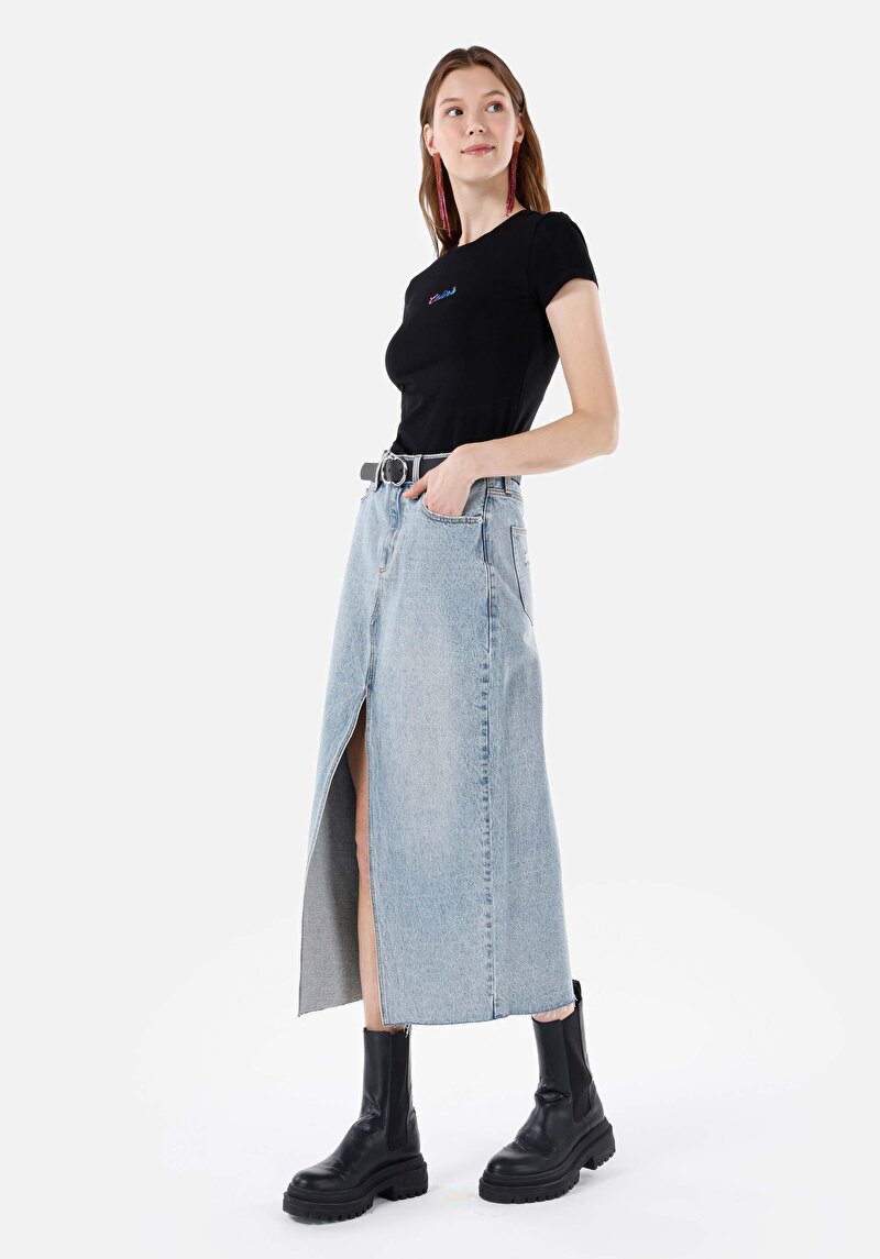 Показати інформацію про Спідниця Жіноча Блакитна  Cl1068629