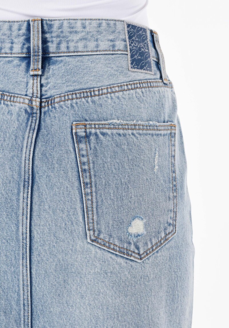 Показати інформацію про Спідниця Жіноча Блакитна  Cl1068629