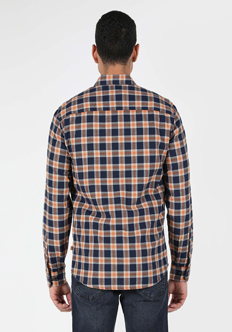 Показати інформацію про Сорочка З Довгим Рукавом Чоловіча Синя  Cl1061636