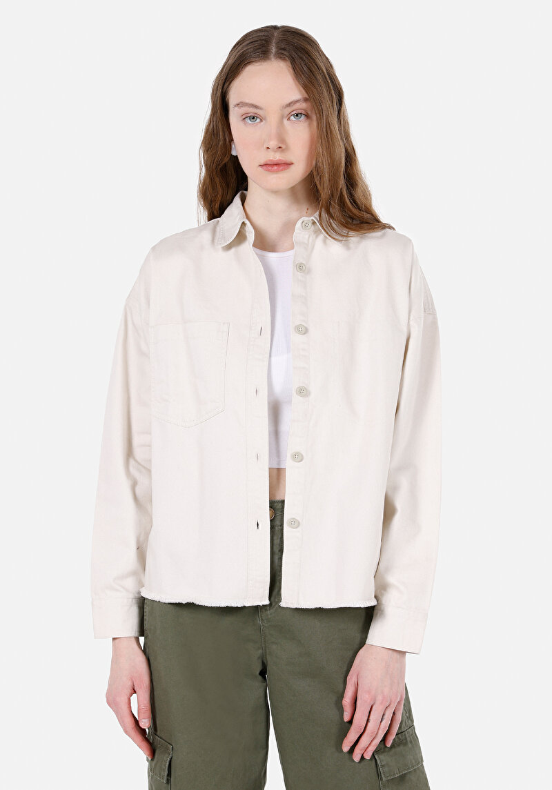 Зображення Сорочка З Довгим Рукавом Жіноча Бежева  Cl1072492