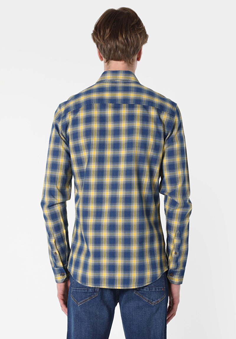 Показати інформацію про Сорочка З Довгим Рукавом Чоловіча Блакитна  Cl1061650