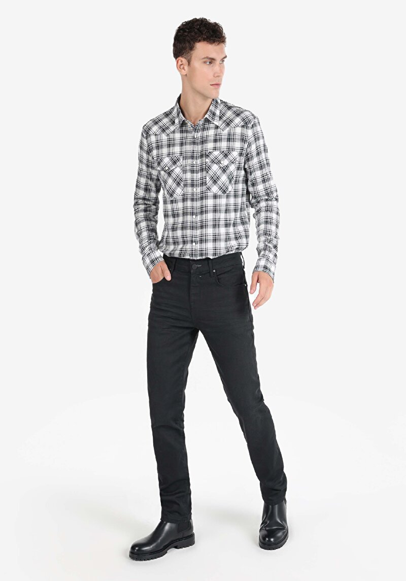 Зображення 044 Karl Джинси Чоловічі Чорні Прямого Крою Cl1066522