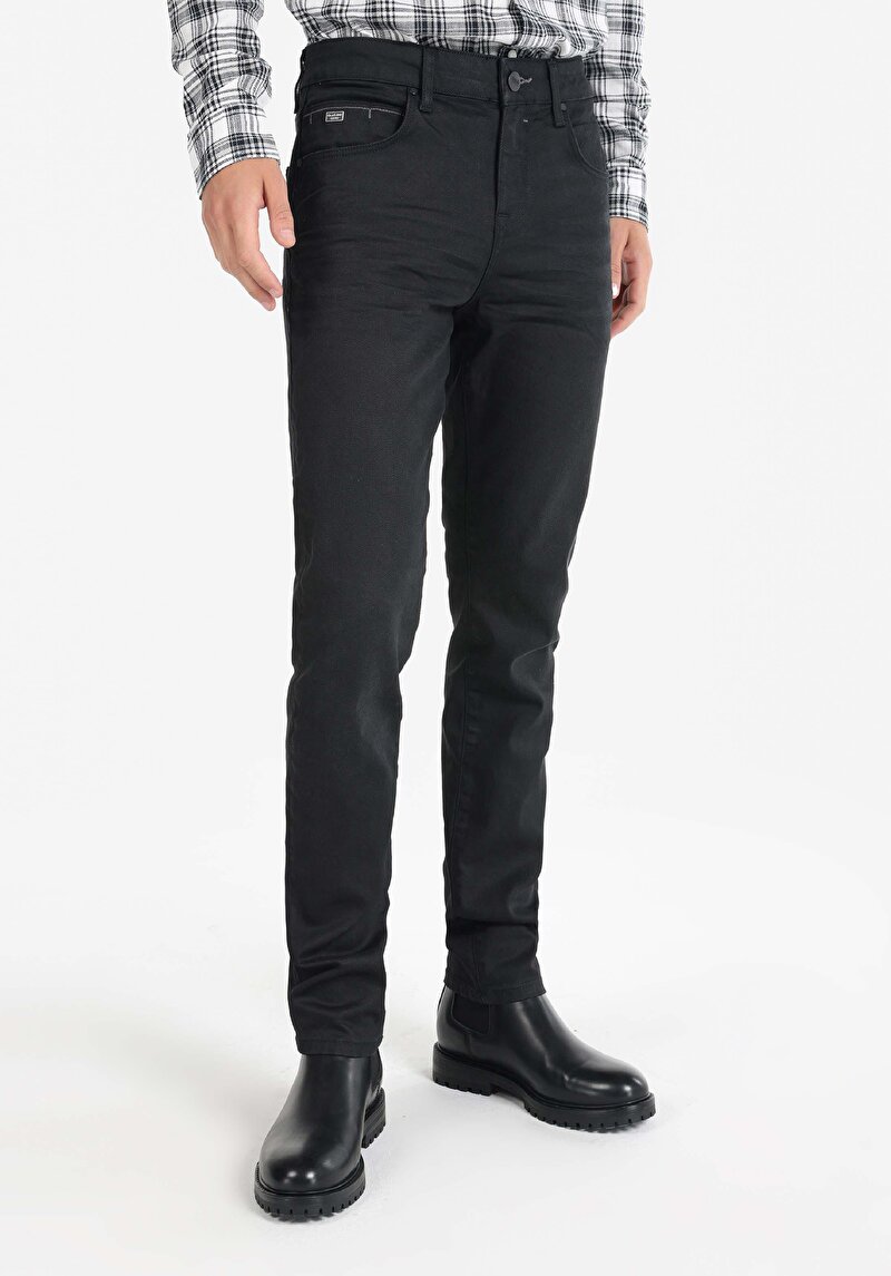 Зображення 044 Karl Джинси Чоловічі Чорні Прямого Крою Cl1066522