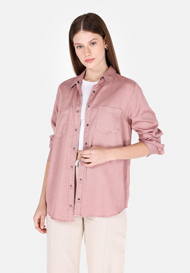 Зображення Сорочка З Довгим Рукавом Жіноча Рожева Cl1072493