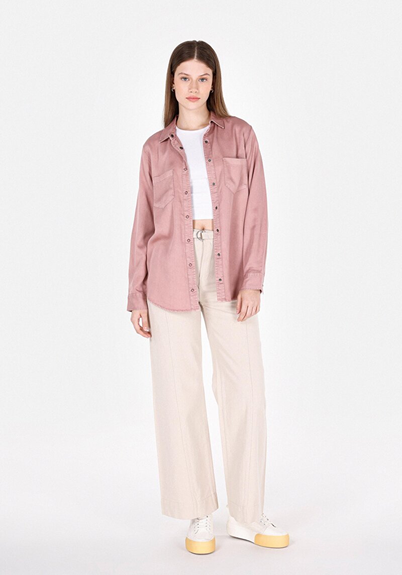 Показати інформацію про Сорочка З Довгим Рукавом Жіноча Рожева  Cl1072493