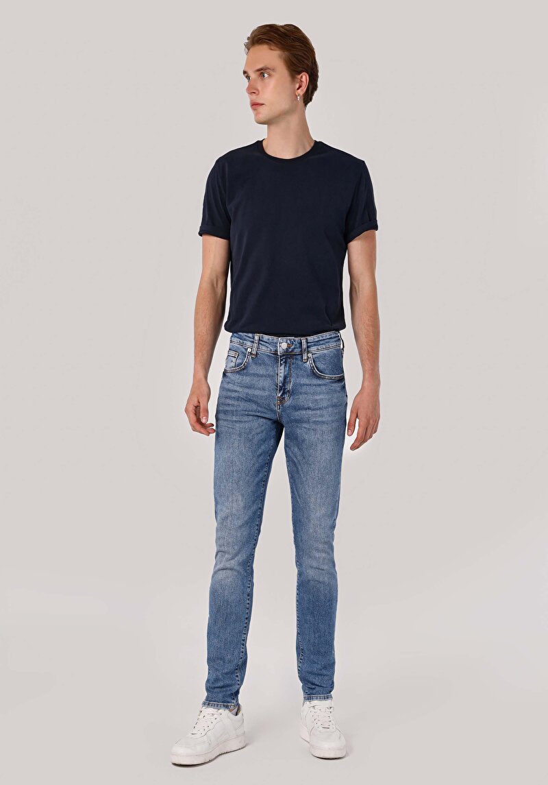 Зображення 041 Danny Джинси Чоловічі Блакитні Вузького Крою Cl1065229