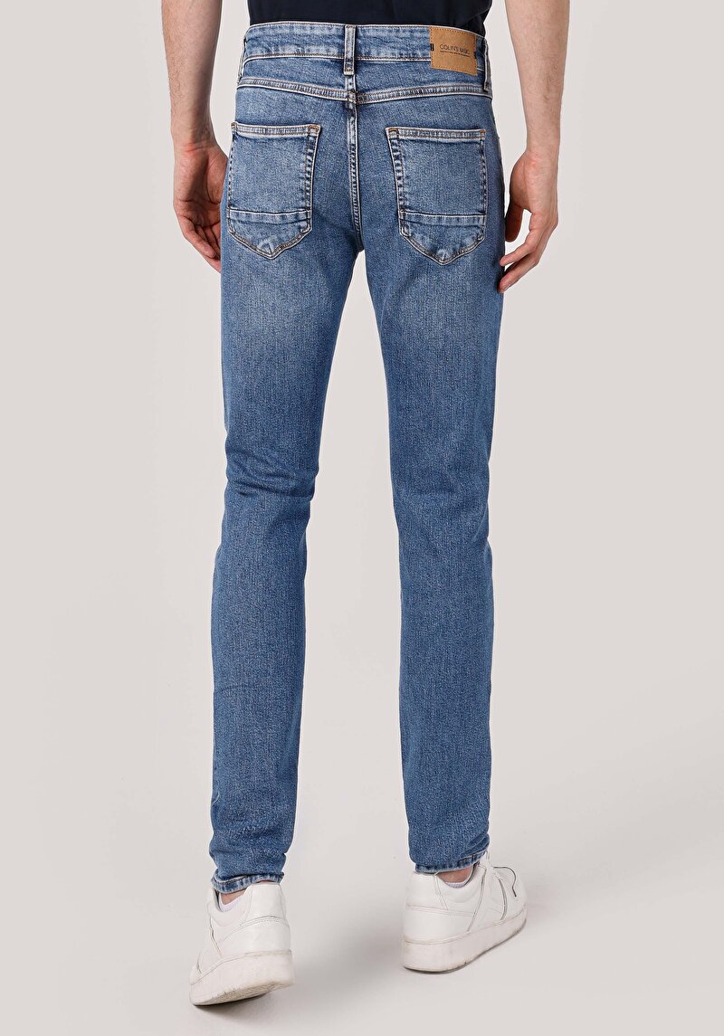 Зображення 041 Danny Джинси Чоловічі Блакитні Вузького Крою Cl1065229