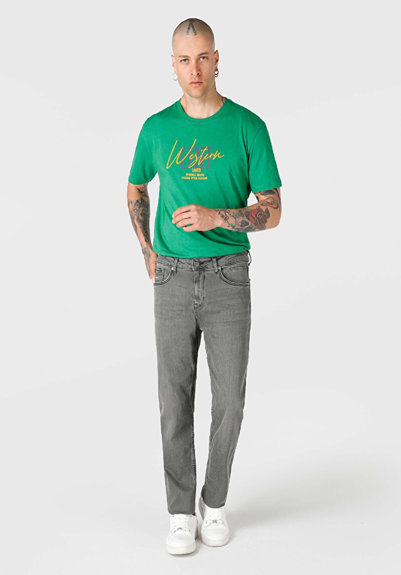 Зображення 067 Jack Джинси Чоловічі Сірі Класичного Крою Cl1066530