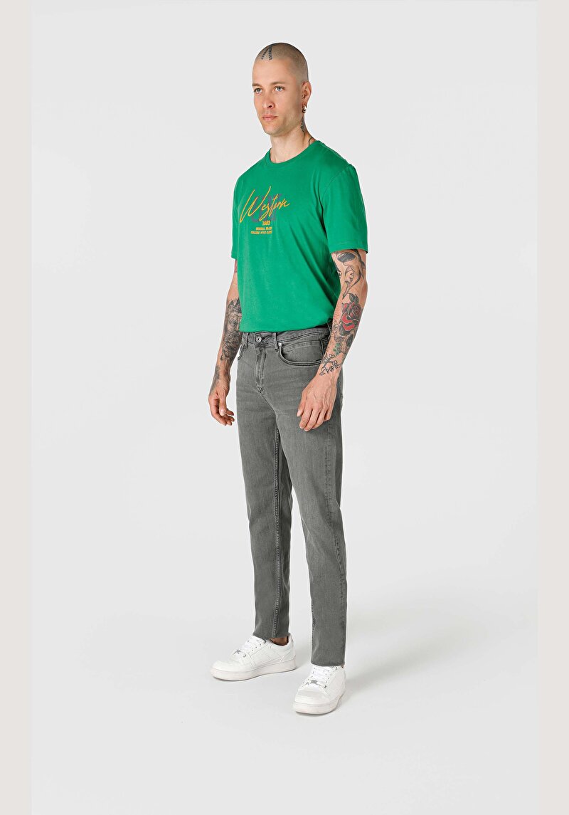 Зображення 067 Jack Джинси Чоловічі Сірі Класичного Крою Cl1066530