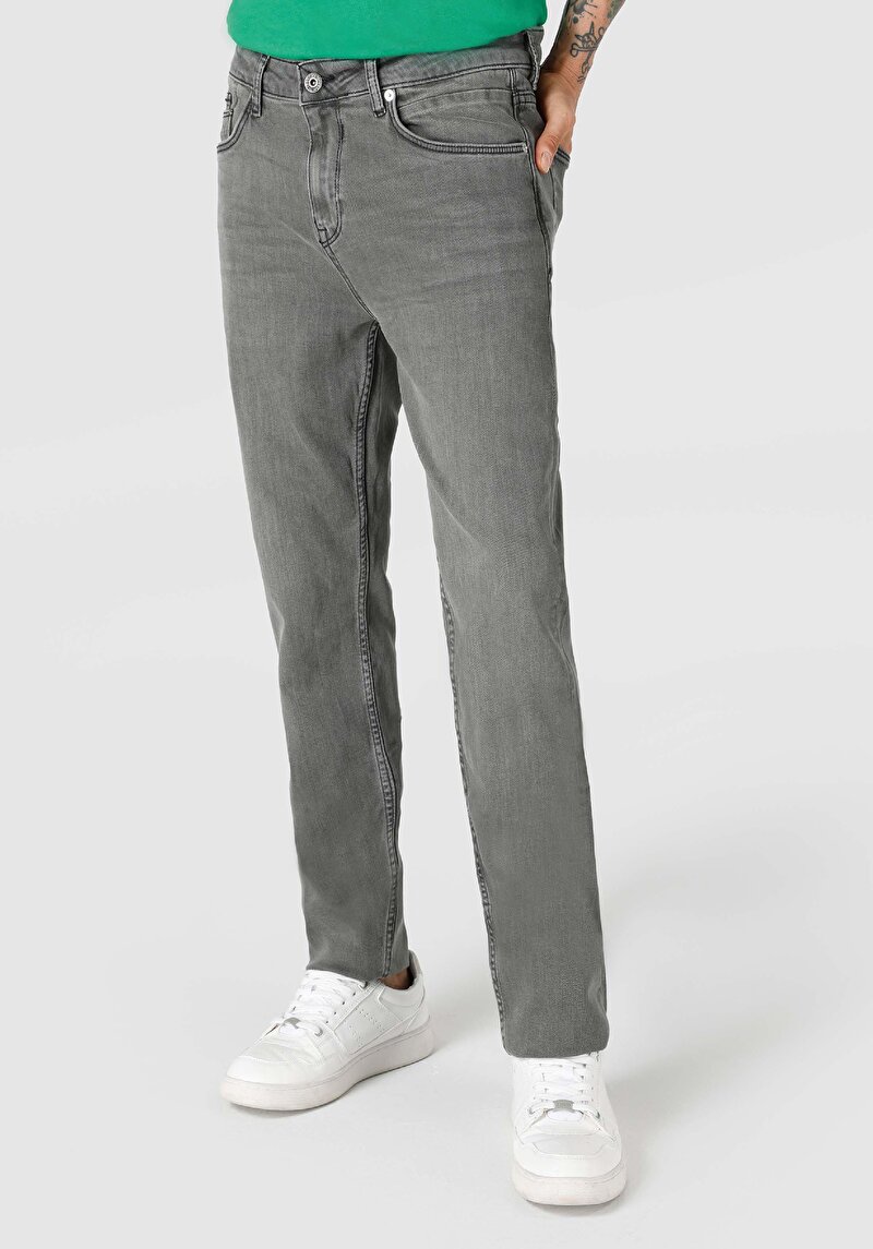 Зображення 067 Jack Джинси Чоловічі Сірі Класичного Крою Cl1066530